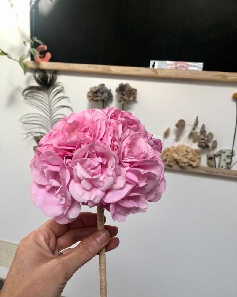 bouquet tigé roses de jardin