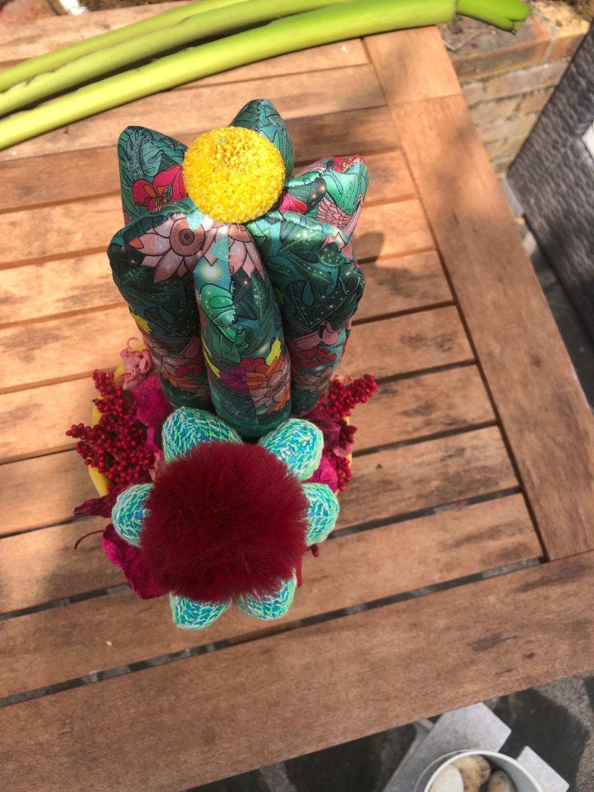 cactus en tissus et flore végétale et tissu