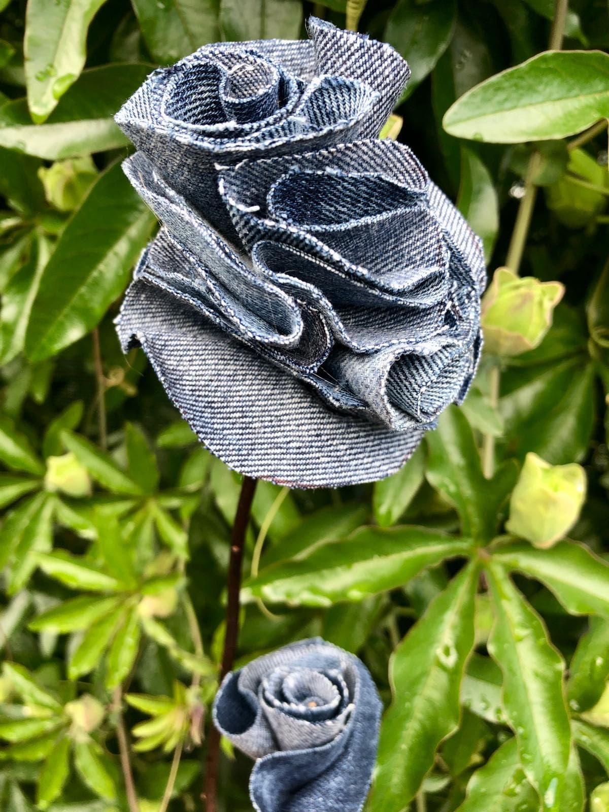 fleur en jean