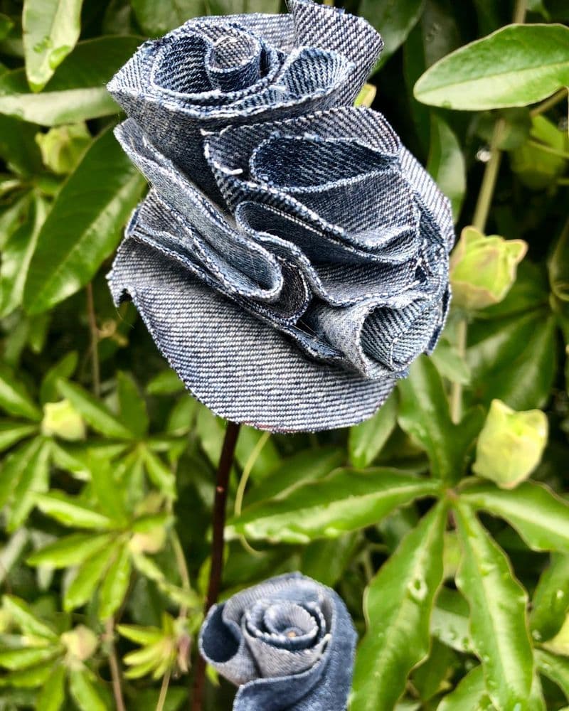 fleur en jean
